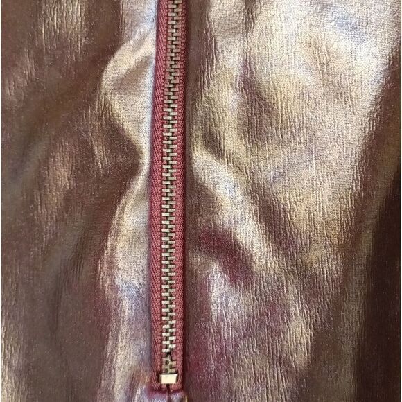 Rules of etiquette copper colored mini skirt. - Picture 12 of 12